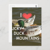 Gestalten Sie Ihre eigenen Duckenberge. Postkarte (Vorne/Hinten)