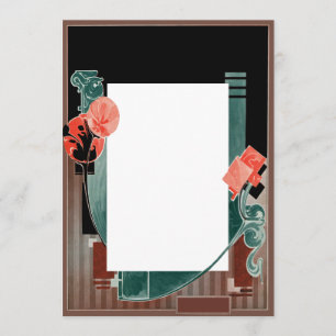 Gestalten Sie Ihre eigenen Einladungen - Art Deco
