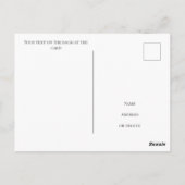 Gestalten Sie Ihre eigenen Gartengärtnerhighlights Postkarte (Rückseite)