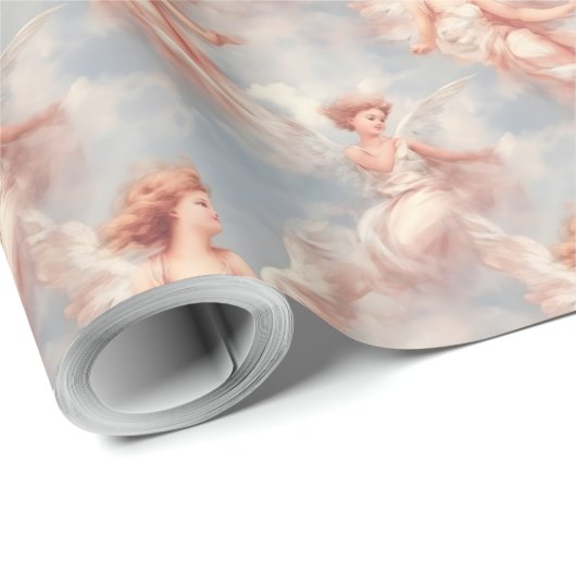 Gestalten Sie Ihre eigenen romantischen Engel Geschenkpapier (Rolleneckpunkt)