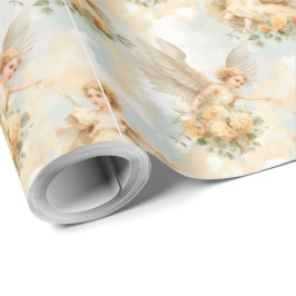 Gestalten Sie Ihre eigenen romantischen Gelben Ros Geschenkpapier