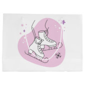 Gestalten Sie Ihre eigenen Stareis-Skate Rosa Weih Große Geschenktüte (Rückseite)