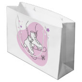 Gestalten Sie Ihre eigenen Stareis-Skate Rosa Weih Große Geschenktüte (Rückseite Schrägansicht)