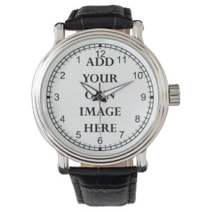 Gestalten Sie Ihre rückwärts-Uhr-Landschaft Armbanduhr