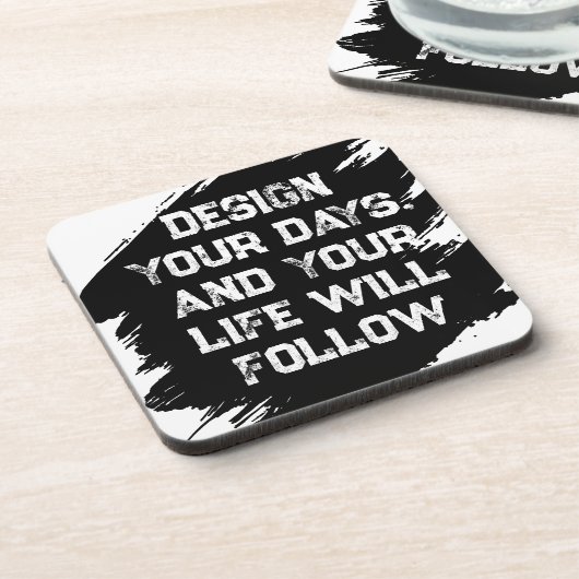 Gestalten Sie Ihre Tage... Getränkeuntersetzer (Linke Seite)