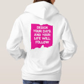 Gestalten Sie Ihre Tage... Hoodie (Rückseite)