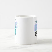 Gestalten Sie Ihre Träume mit einer blauen Hand, d Kaffeetasse (Mittel)