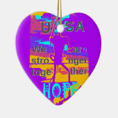 Gestalten Sie Ihre USA - hoffen wir gemeinsam Keramikornament (Rechts)