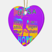 Gestalten Sie Ihre USA - hoffen wir gemeinsam Keramikornament (Links)