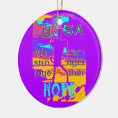 Gestalten Sie Ihre USA - hoffen wir gemeinsam Keramikornament (Links)