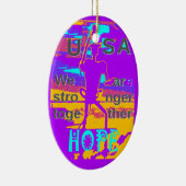 Gestalten Sie Ihre USA - hoffen wir gemeinsam Keramikornament (Rechts)