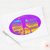 Gestalten Sie Ihre USA - hoffen wir gemeinsam Ovaler Aufkleber (Umschlag)