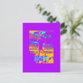 Gestalten Sie Ihre USA - hoffen wir gemeinsam Postkarte (Stehend Vorderseite)