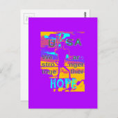 Gestalten Sie Ihre USA - hoffen wir gemeinsam Postkarte (Vorne/Hinten)