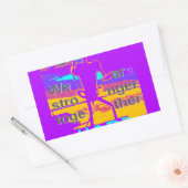 Gestalten Sie Ihre USA - hoffen wir gemeinsam Rechteckiger Aufkleber (Umschlag)