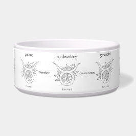 Gestalten Sie Ihren eigenen eleganten Schwarz & We Napf