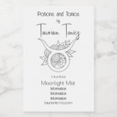 Gestalten Sie Ihren eigenen eleganten Schwarz & We Weinetikett (Einzelnes Label)