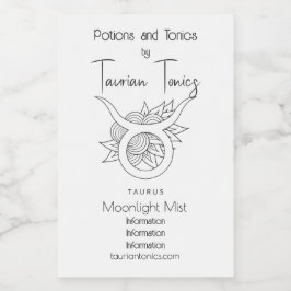 Gestalten Sie Ihren eigenen eleganten Schwarz & We Weinetikett