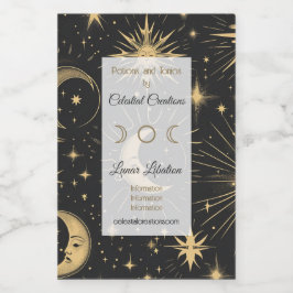 Gestalten Sie Ihren eigenen Mann auf dem Mond Weinetikett