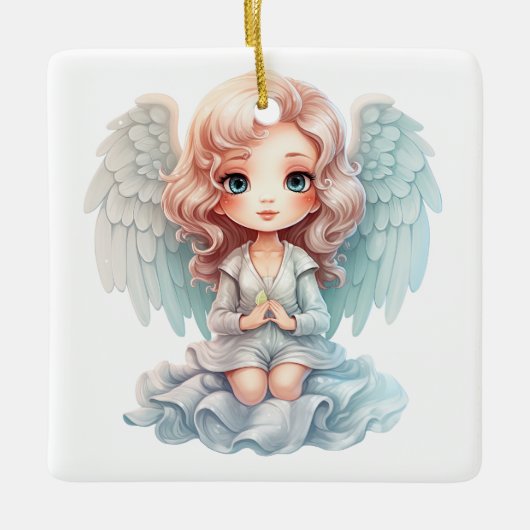 Gestalten Sie Ihren eigenen Prachtangel Keramikornament (Vorderseite)