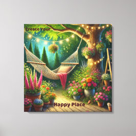 Gestalten Sie Ihren glücklichen Ort - ruhige Natur Leinwanddruck