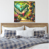 Gestalten Sie Ihren glücklichen Ort - ruhige Natur Leinwanddruck (Insitu (Schlafzimmer))