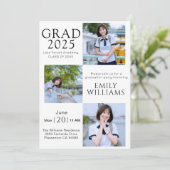 Gestalten Sie Ihren Grad 2025 - Einzigartig und st Einladung (Stehend Vorderseite)