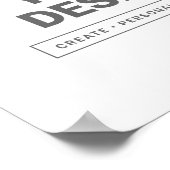 Gestalten Sie Ihren Weg Poster (Ecke)