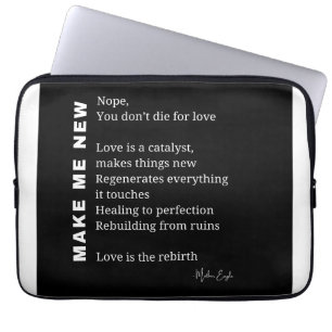 Gestalten Sie mir ein neues Poster zur Liebe Laptopschutzhülle