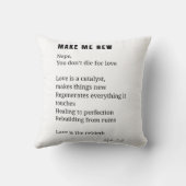 Gestalten Sie mir neue Liebe und ermuntern Sie Ged Kissen (Rückseite)