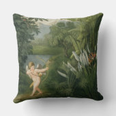 Gestalten Sie mit dem Amor landschaftlich, der Kissen (Rückseite)