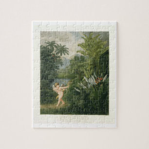 Gestalten Sie mit dem Amor landschaftlich, der Puzzle