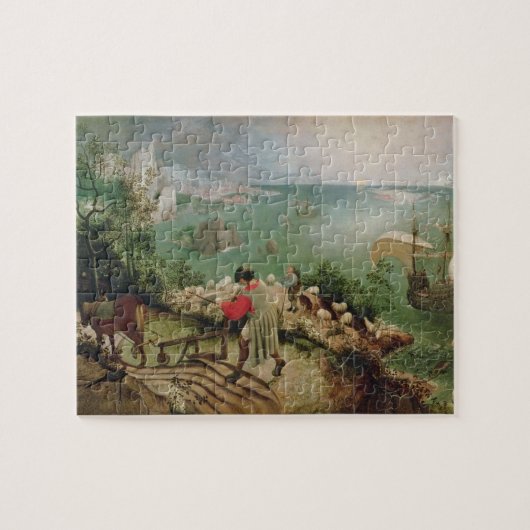 Gestalten Sie mit dem Fall von Ikarus, c.1555 Puzzle (Horizontal)