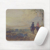 Gestalten Sie mit dem See und zwei Zahlen Mousepad (Mit Mouse)