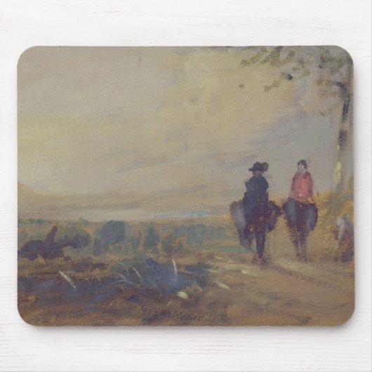 Gestalten Sie mit dem See und zwei Zahlen Mousepad (Vorne)