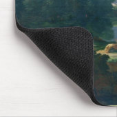 Gestalten Sie mit einem Mann landschaftlich, der Mousepad (Ecke)