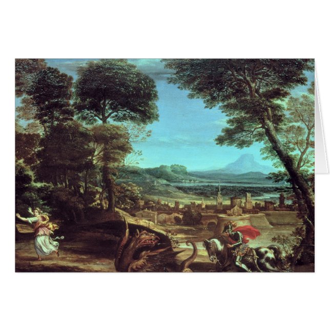 Gestalten Sie mit St George und dem Drachen, (Vorderseite (Horizontal))