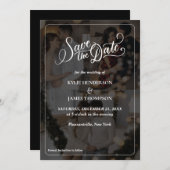 Gestalten Sie Save the Date Ihre eigene 3 FotoColl Einladung (Vorne/Hinten)