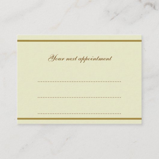 Gestaltensverabredung Terminkarte (Rückseite)