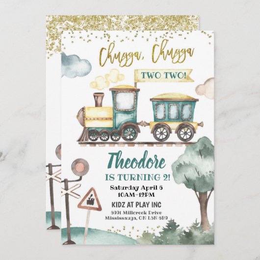 GESTALTET EINLADUNG (Vorne/Hinten)