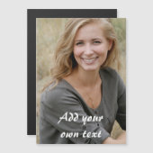 Gestaltet. Foto und Text. Magneteinladung (Vorne/Hinten)