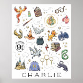 Gestaltet | HARRY POTTER™ Icons Poster (Vorne)