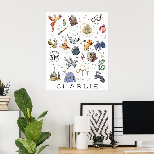 Gestaltet | HARRY POTTER™ Icons Poster (Heimbüro)