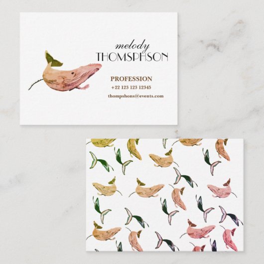 Gestaltet Visitenkarte (Vorne/Hinten)