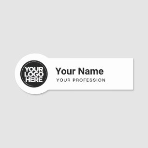 Gestaltete Button-Round-Logo-Logos Namensschild