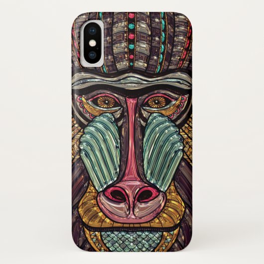 Gestaltete Glas-Babys aus afrikanischer Tierkunst Case-Mate iPhone Hülle (Rückseite)