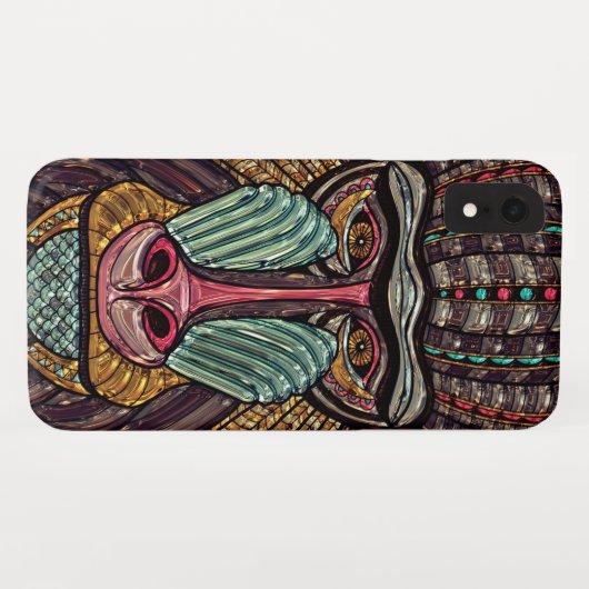 Gestaltete Glas-Babys aus afrikanischer Tierkunst Case-Mate iPhone Hülle (Rückseite (Horizontal))