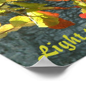 Gestaltete Glasbäume - Poster mit Zitat (Ecke)