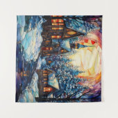 Gestaltete Glaskirchenkleppchen Wandteppich (Vorderseite (Horizontal))