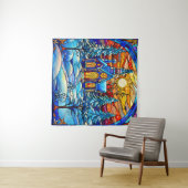 Gestaltete Glaskirchenkleppchen Wandteppich (Beispiel (Horizontal))